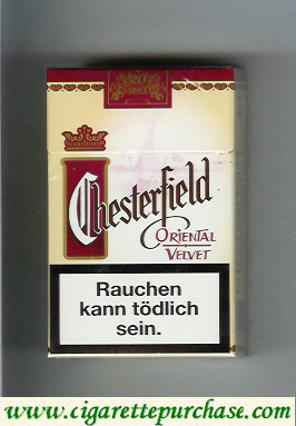 Chesterfield Oriental Velvet cigarettes